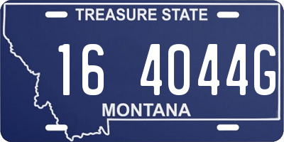 MT license plate 164044G