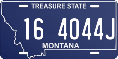 MT license plate 164044J