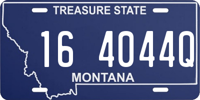 MT license plate 164044Q