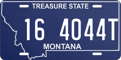 MT license plate 164044T