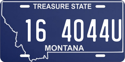 MT license plate 164044U