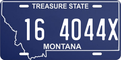 MT license plate 164044X