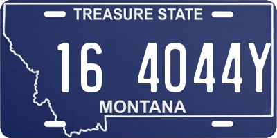 MT license plate 164044Y