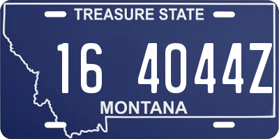 MT license plate 164044Z