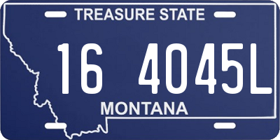 MT license plate 164045L