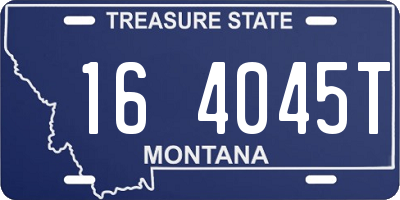 MT license plate 164045T
