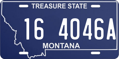 MT license plate 164046A