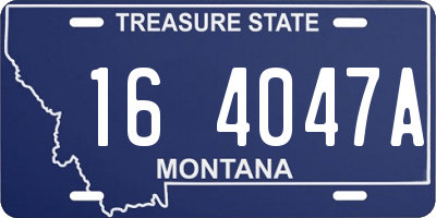 MT license plate 164047A