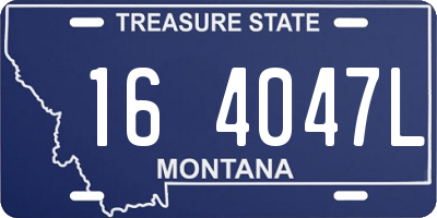 MT license plate 164047L
