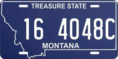 MT license plate 164048C