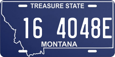 MT license plate 164048E