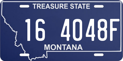 MT license plate 164048F