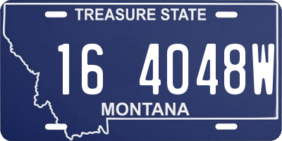 MT license plate 164048W