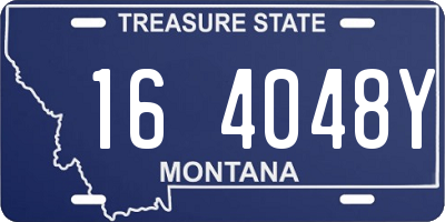 MT license plate 164048Y