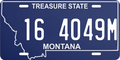 MT license plate 164049M
