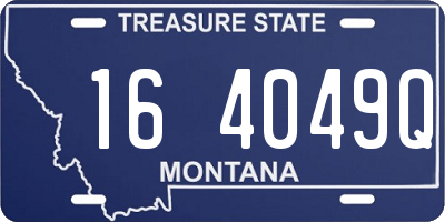 MT license plate 164049Q