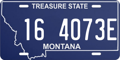 MT license plate 164073E