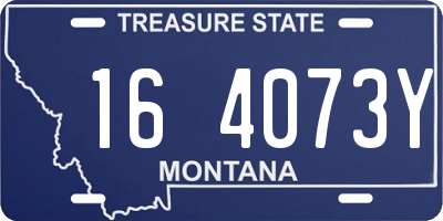MT license plate 164073Y