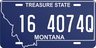 MT license plate 164074Q