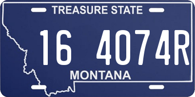 MT license plate 164074R