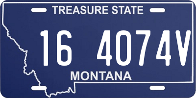 MT license plate 164074V