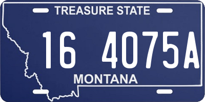 MT license plate 164075A