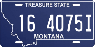 MT license plate 164075I