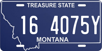 MT license plate 164075Y