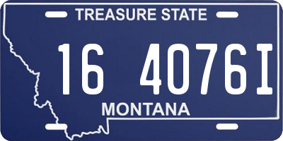 MT license plate 164076I