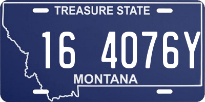 MT license plate 164076Y