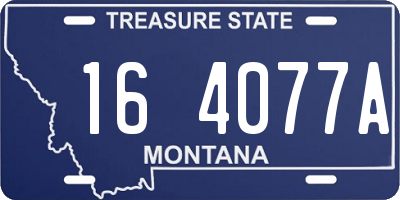MT license plate 164077A
