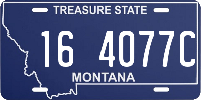MT license plate 164077C