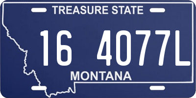 MT license plate 164077L