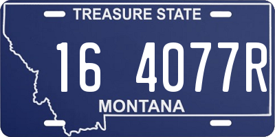 MT license plate 164077R