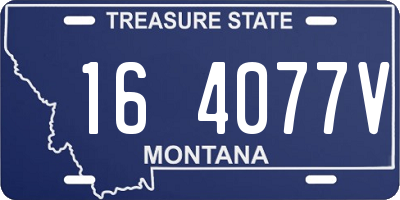 MT license plate 164077V