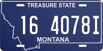 MT license plate 164078I