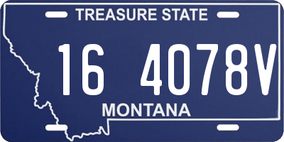 MT license plate 164078V