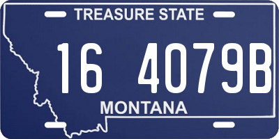 MT license plate 164079B