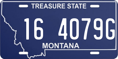 MT license plate 164079G