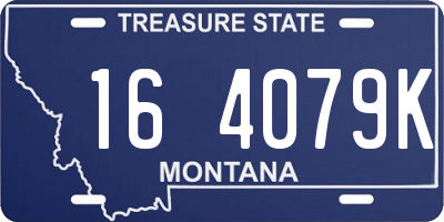 MT license plate 164079K