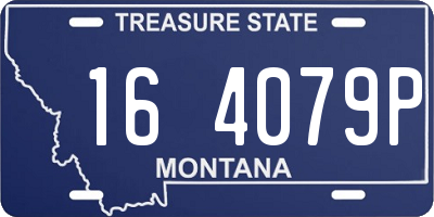 MT license plate 164079P