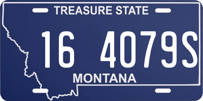 MT license plate 164079S