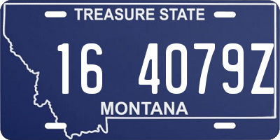 MT license plate 164079Z