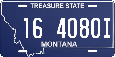 MT license plate 164080I