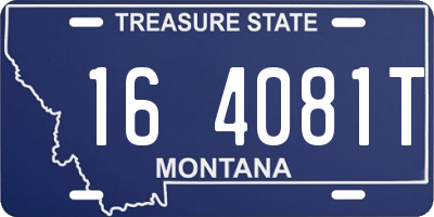MT license plate 164081T