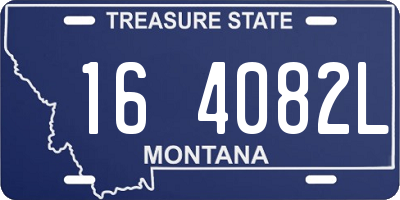 MT license plate 164082L