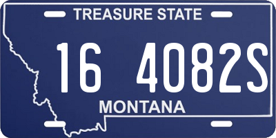 MT license plate 164082S