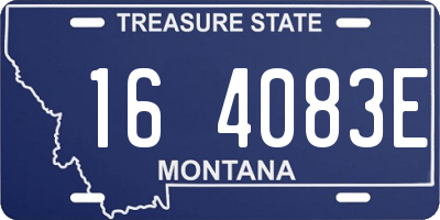 MT license plate 164083E