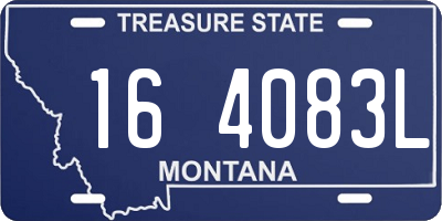 MT license plate 164083L
