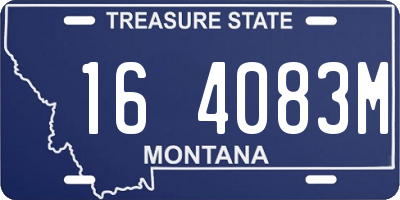MT license plate 164083M